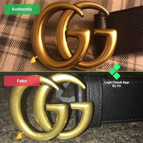 fake gucci belt vs real